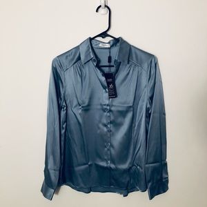 Lilysilk Long Sleeve Collared Blouse XS